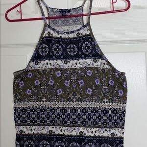 Floral halter top